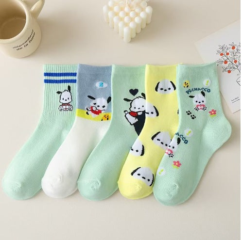 Wholesale Cartoon Cute Mid-tube Boat Socks