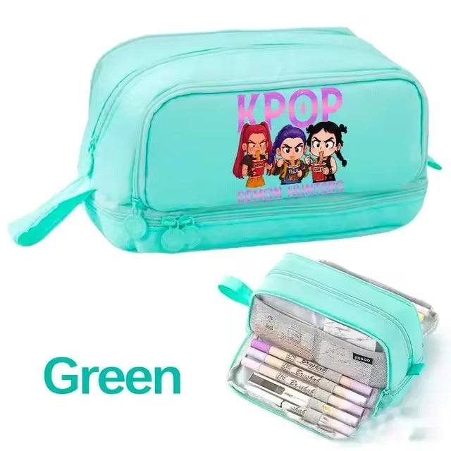 Wholesale Fashion Polyester Cartoon Pencil Case Multifunctional Stationery Pouch Cute School Bag
