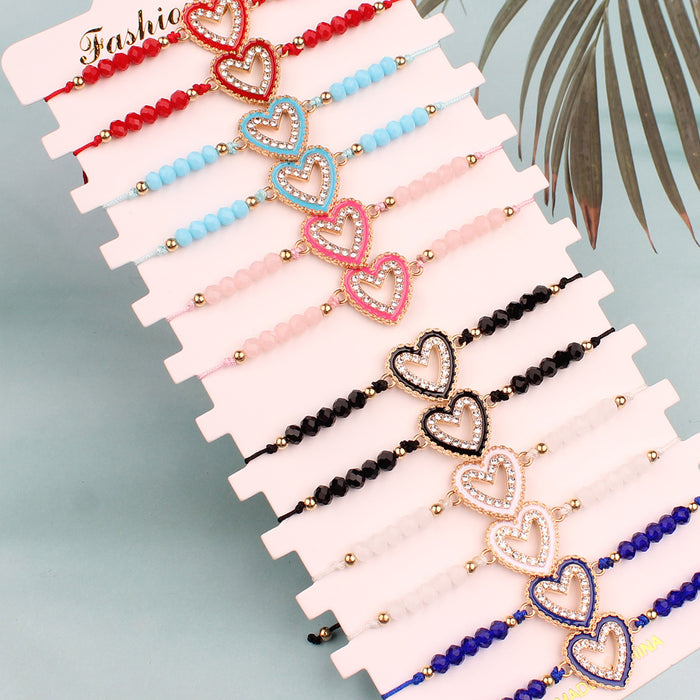 Wholesale Hand woven bead string bracelet for couples