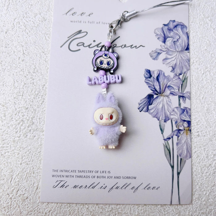 Wholesale Doll vinyl doll mobile phone pendant key chain handmade DIY car pendant
