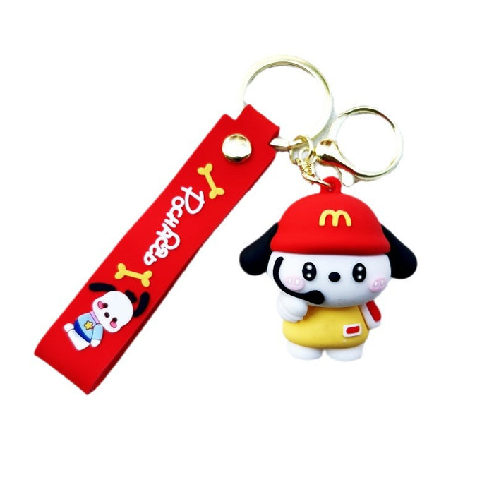 Wholesale PVC cartoon doll Keychain JDC-KC-WuYi091