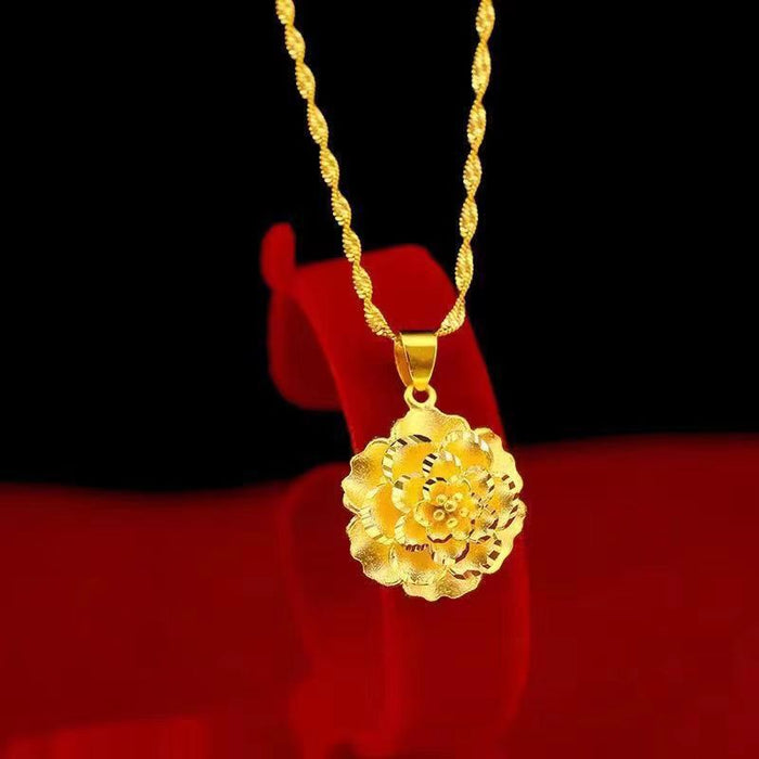 Wholesale Gold plated necklace pendant jewelry, simple women's collarbone chain