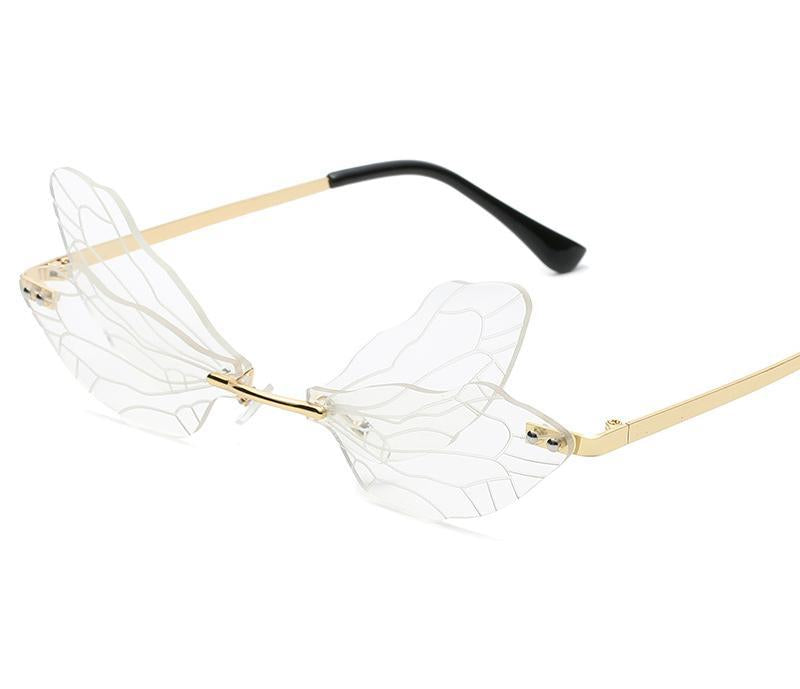 Wholesale Fashionable and Personalized Dragonfly Glasses, Dance Show, Trendy Street Photography, Y2K Sunglasses