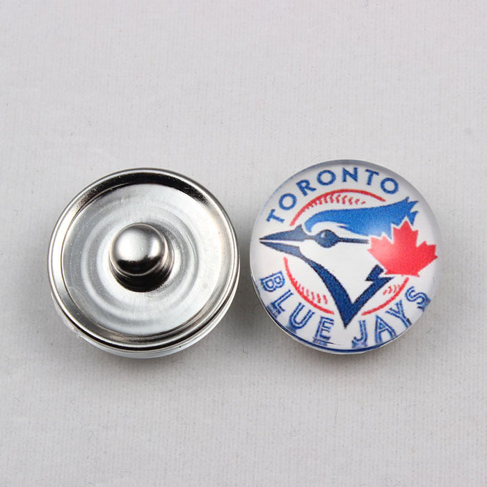 Wholesale 10 pairs/ pack 18mm Ice Hockey Team Button