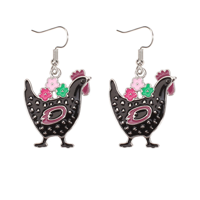 Wholesale Easter Earrings Cartoon Cute Rabbit Egg Carrot Alloy Earrings JDC-ES-Xiny007