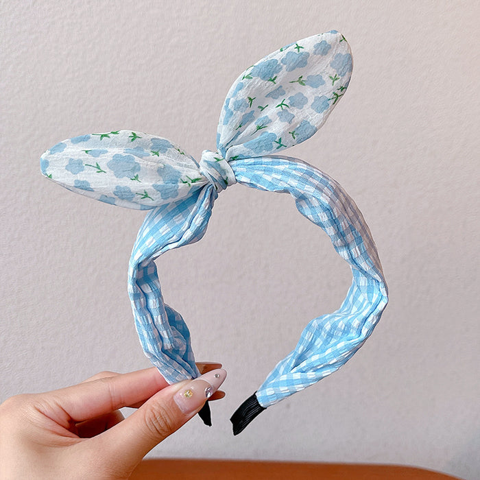Wholesale Children' s headband girls non-slip baby hairpin headdress little girl rabbit ear bow headband