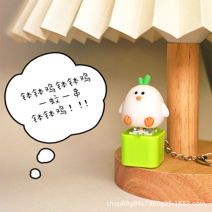 Wholesale Button press creative pendant cute style keychain decompression toy