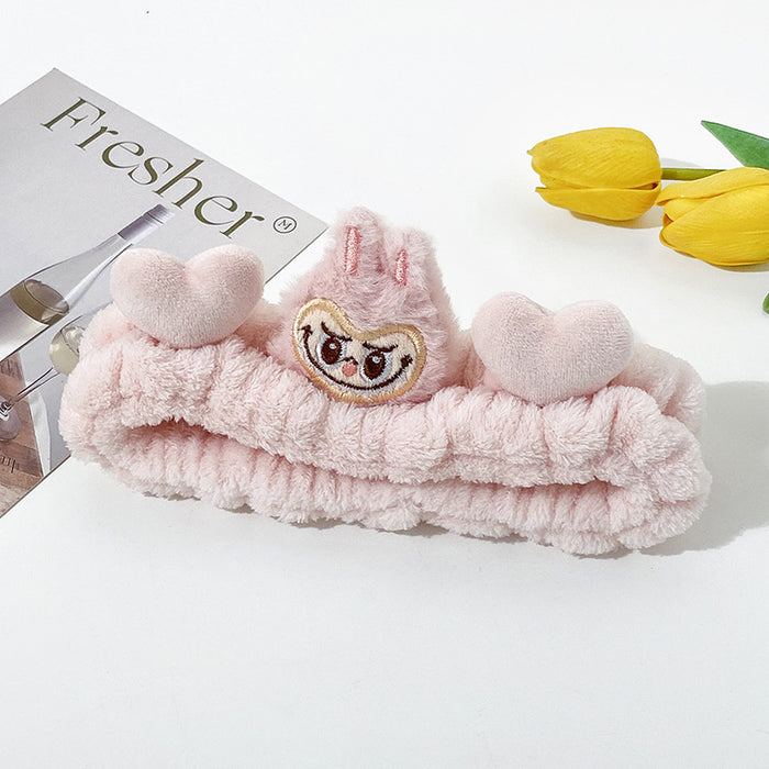 Wholesale Cartoon  Cloth Wash Face Hair Band Girls Cute Plush Hair Band Makeup Mask Pressure Hair Headband Hair Accessories