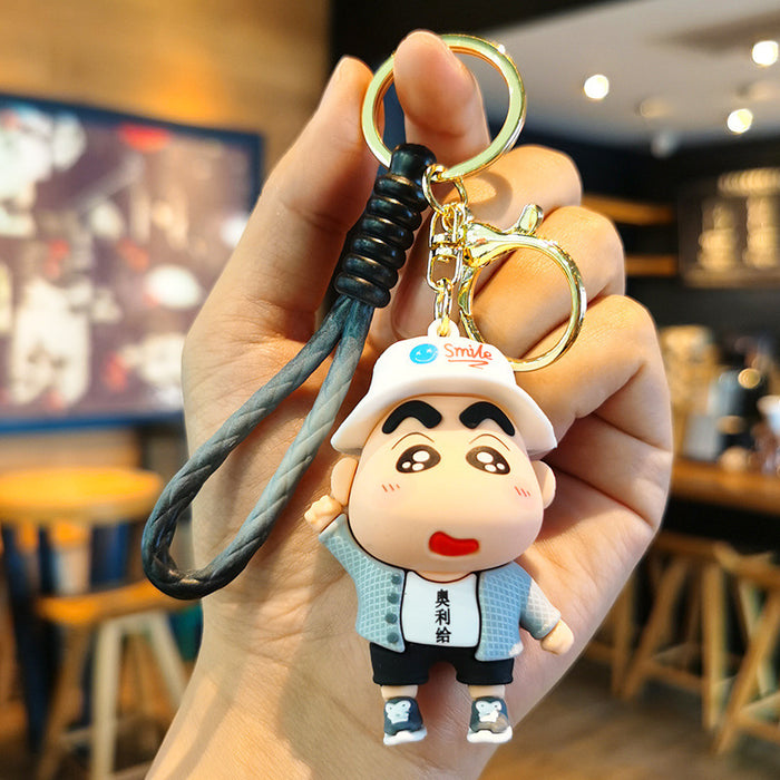 Wholesale Cartoon Silicone Doll Keychain JDC-KC-Tingm296