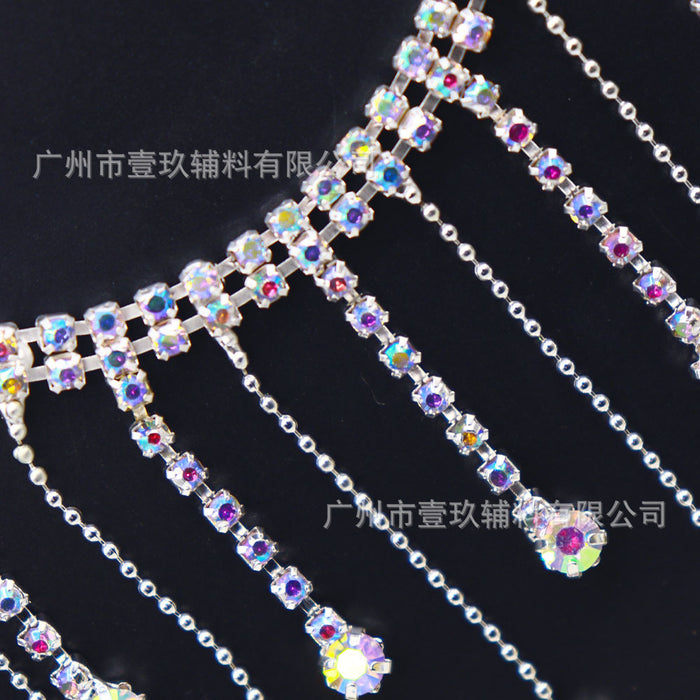 Wholesale DIY Crystal Tassel Rhinestone Chain Clothing Accessories