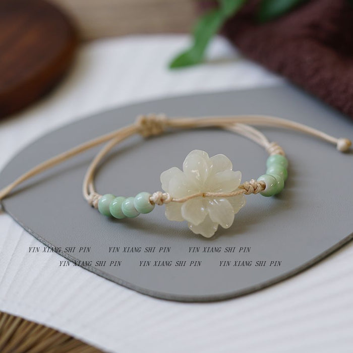 Wholesale Flower Woven Bracelet Ceramic Hand Rope Accessories