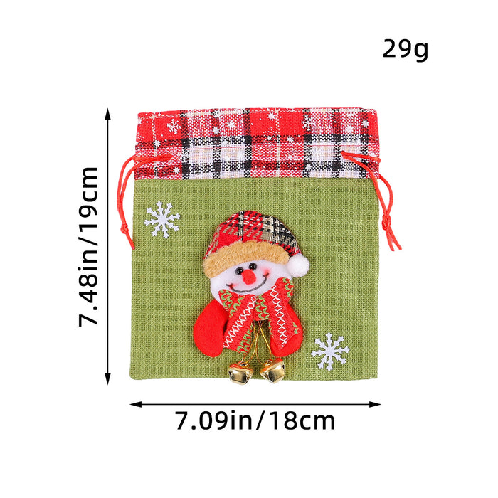 Wholesale Bell Tote Bag Three-Dimensional Doll Candy Bag Christmas Gift Bundle Pocket Christmas Gift Apple Bag