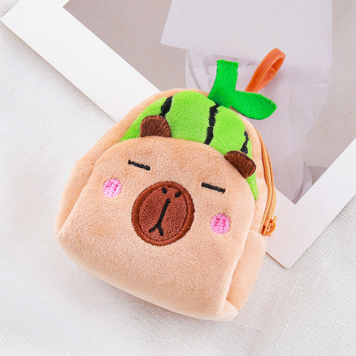 Wholesale Creative Cartoon Wallet Plush Dolphin Pendant Coin Storage Bag