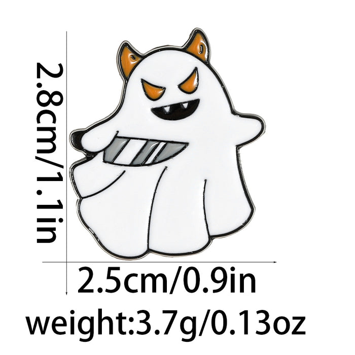 Wholesale  Skull Ghost Tombstone Pumpkin Brooch Pin Creative Alloy Badge Unisex Party Decorative Accessory