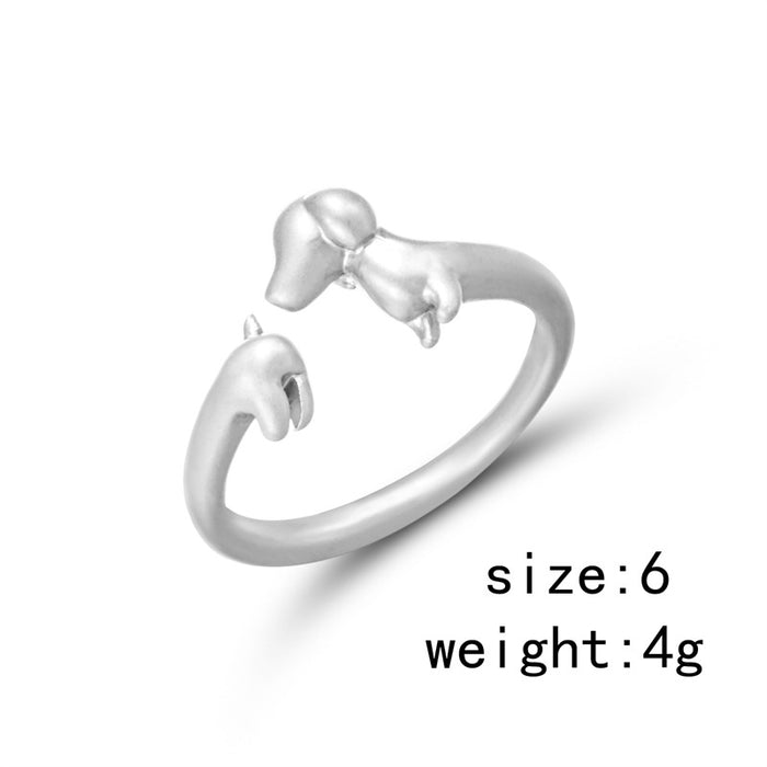 Wholesale Indigo oil Blue Plum Blossom ring niche national fashion ethnic style ring