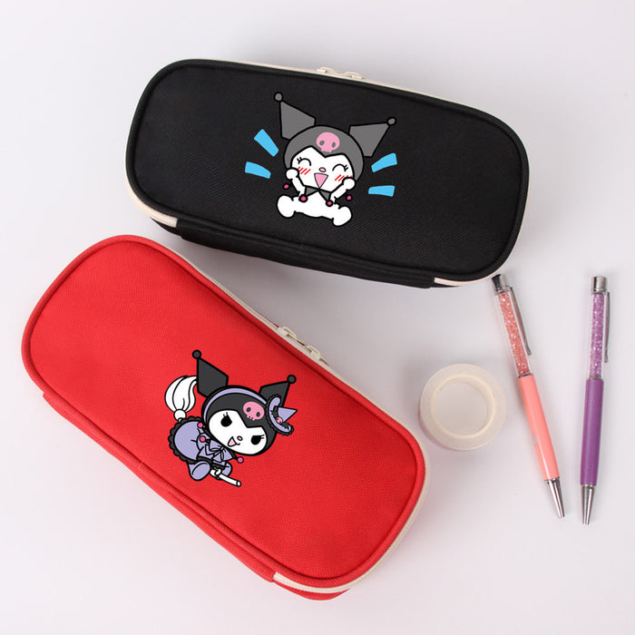 Wholesale Pencil Bag Student Cute Printed Canvas Stationery Bag JDC-PB-JR001