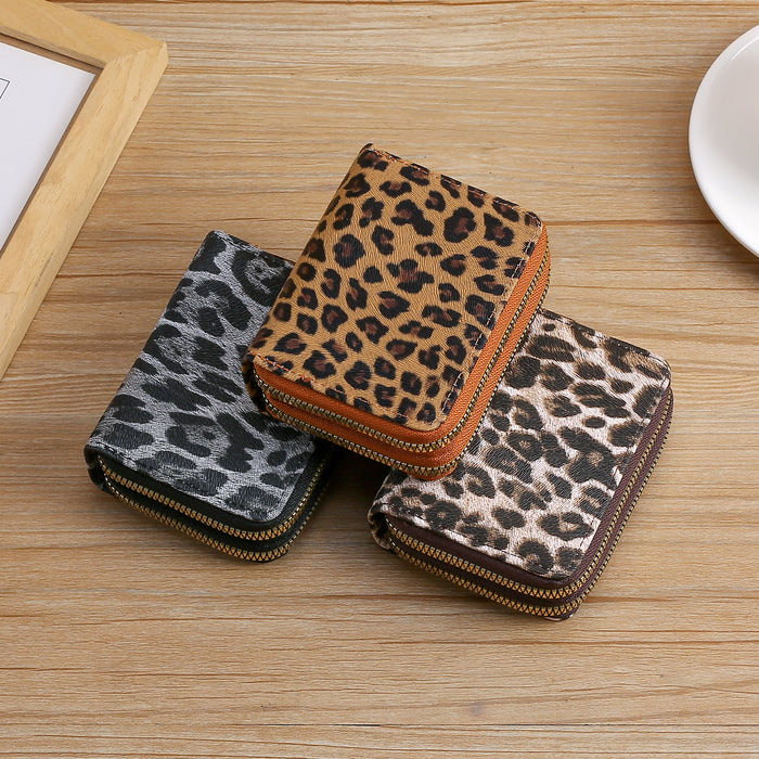 Wholesale Leopard Print Multi-Functional Card Holder Wallet