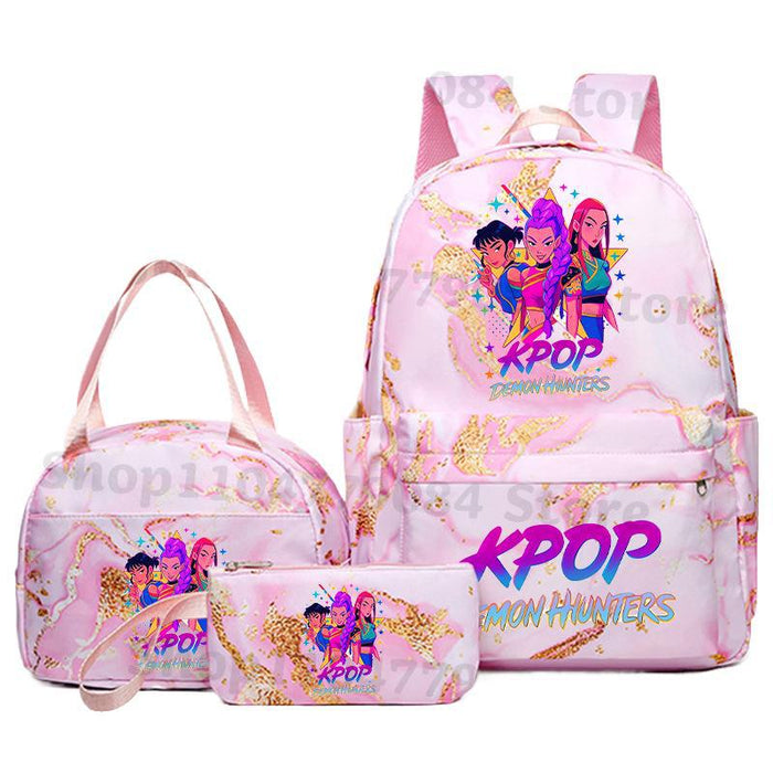 Wholesale KPOP Backpack,  Lunch Bag,  Pencil Case Set,  Student Anime Fashion School Bag,  Pencil Box,  Bento