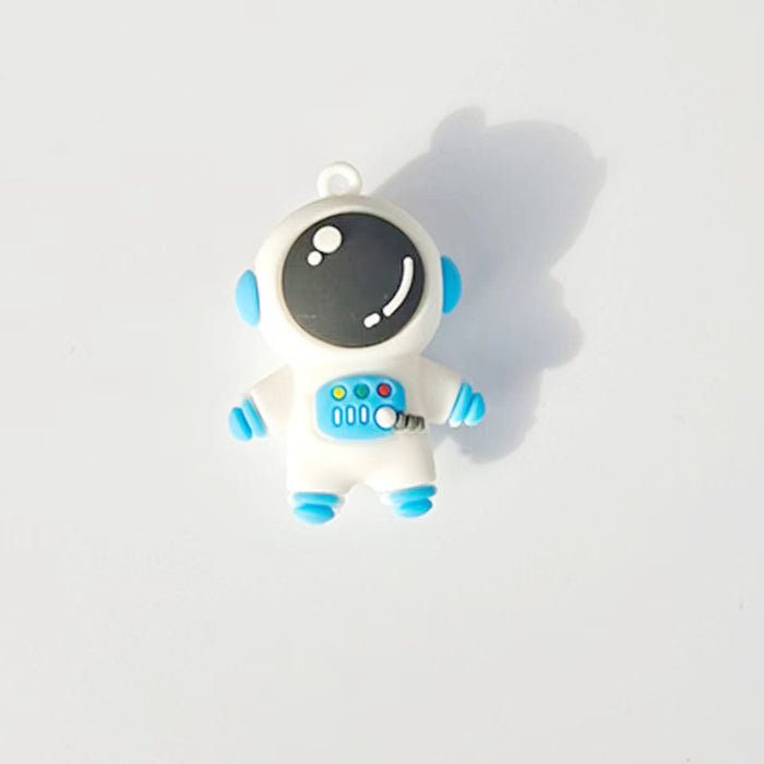 Wholesale Cartoon keychain silicone astronaut Keychain Car pendant doll keychain pendant