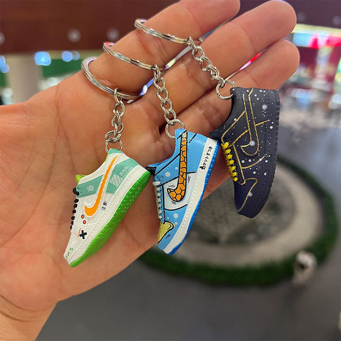 Wholesale Skateboard Shoes PVC Keychains JDC-KC-MiaoY065