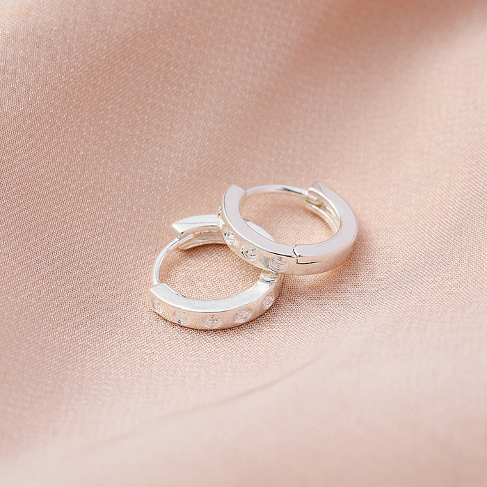 Wholesale Ear Ring silver Ring Earrings Women's Niche Design Earrings