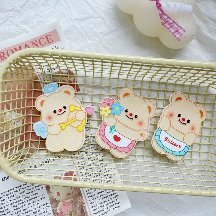 Wholesale  Cartoon Creative  Bear Hairpin Bangs Clip Side Clip Children Student Hairpin Hair Accessories