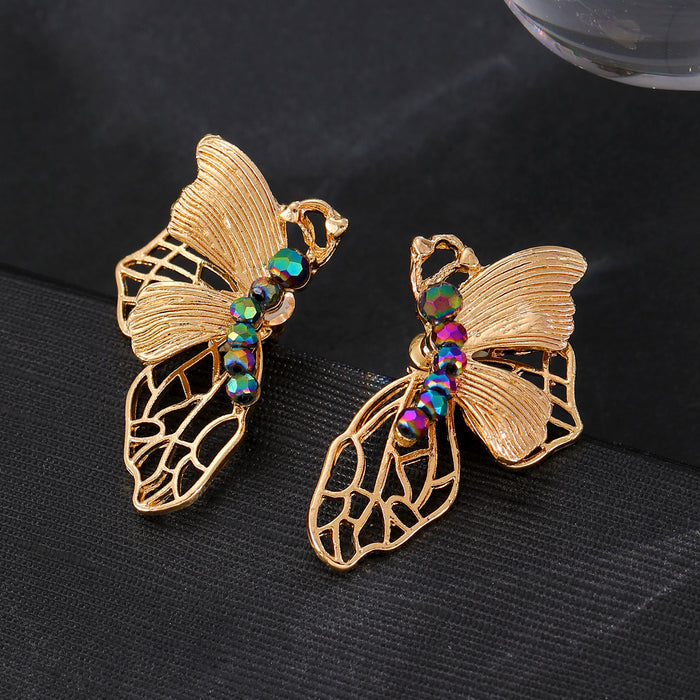 Wholesale hollow butterfly rose earrings Halloween earrings earrings women