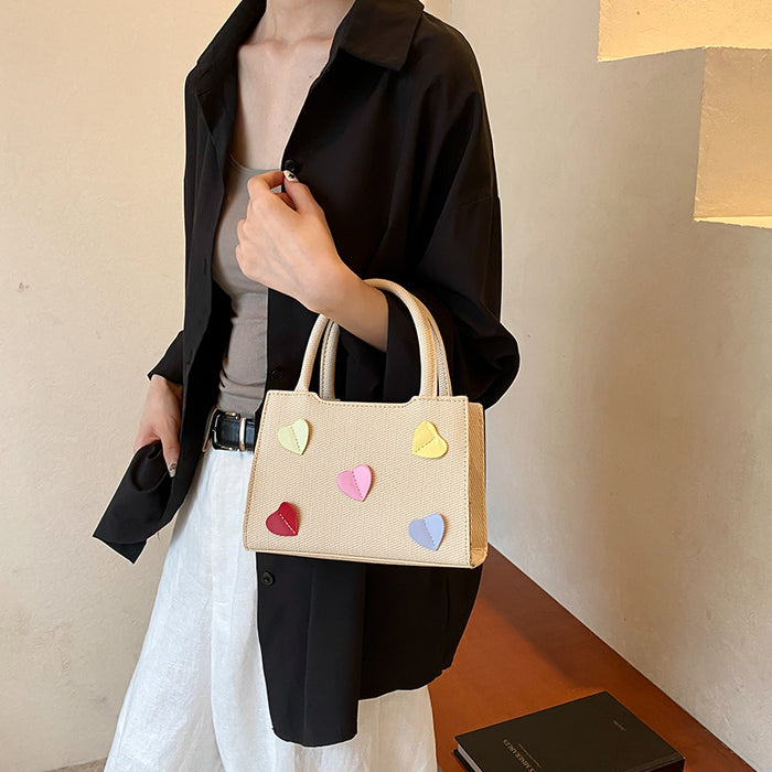 Wholesale Niche Design Love Commuter Shoulder Bag Vegetable Basket Bag JDC-SD-ShengShi011