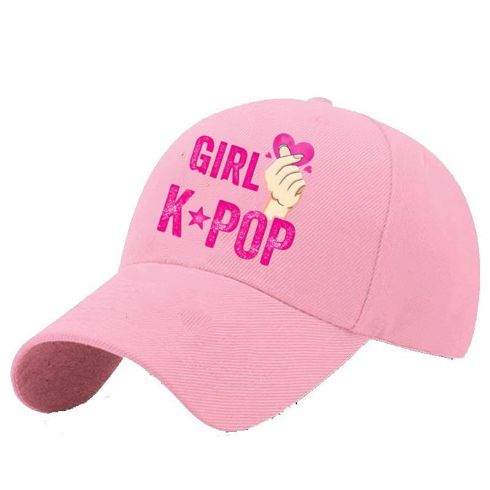 Wholesale Kpop style colorful baseball cap outdoor original design cotton polyester hat