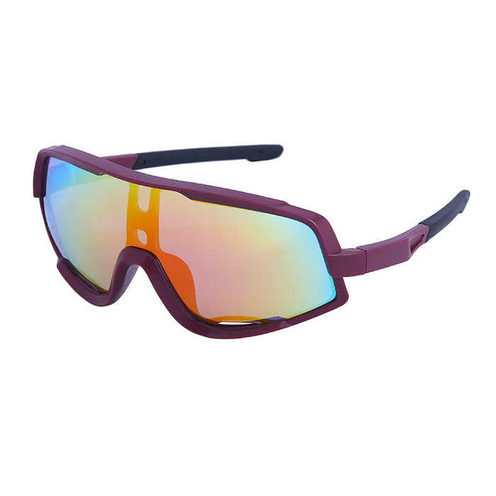 Wholesale  Colorful Sports Riding Glasses Men's Trendy Connected Lens shades Outdoor Sports Sunglasses Women's Advanced Sense