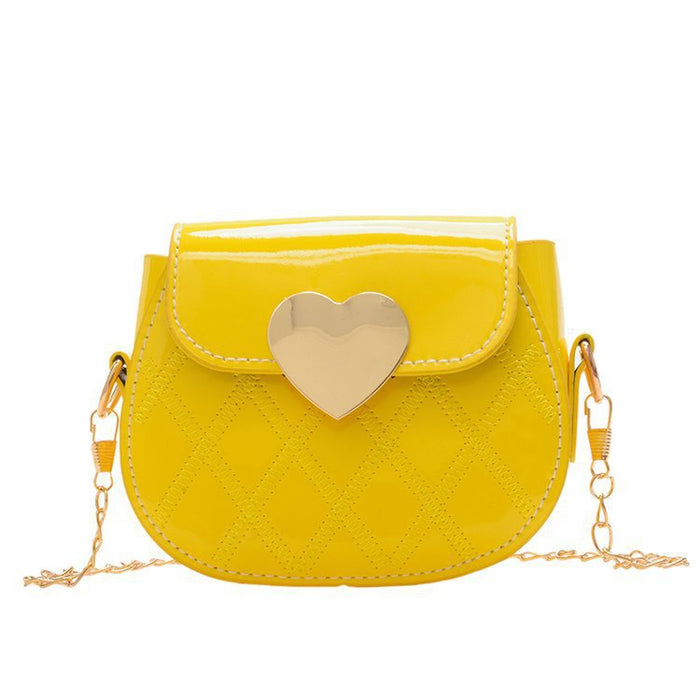 Wholesale  Mini  Style Girl's Six-color Peach Heart Shoulder Crossbody Bag Children's Bag