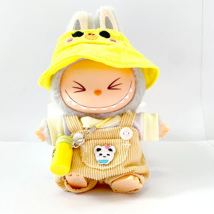 Wholesale Pendant Sitting Party Blind Box Baby Clothes Cartoon Panda Bear Overalls Set Clothes