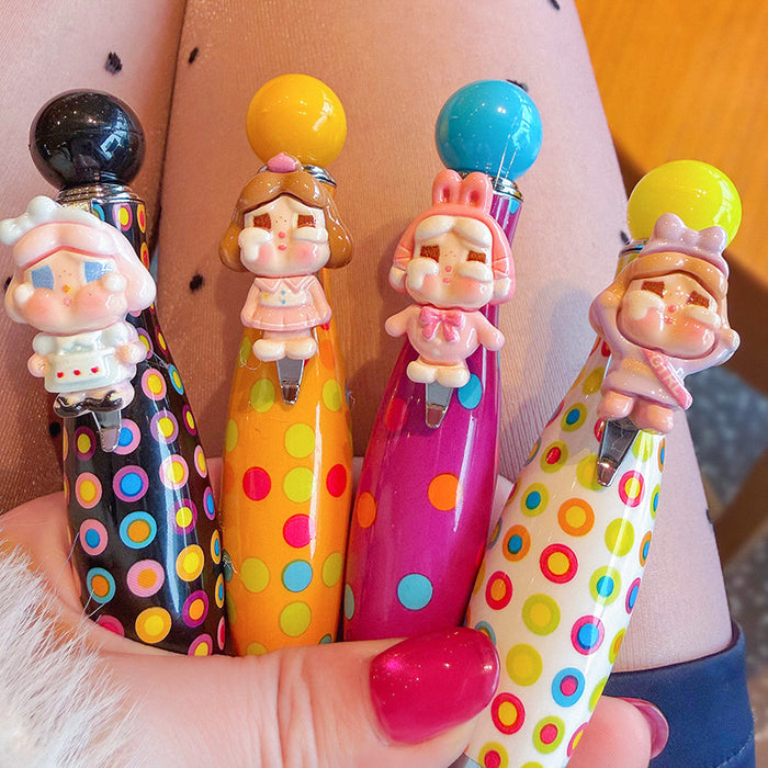 Wholesale Cute cartoon children' s push-button ballpoint pen