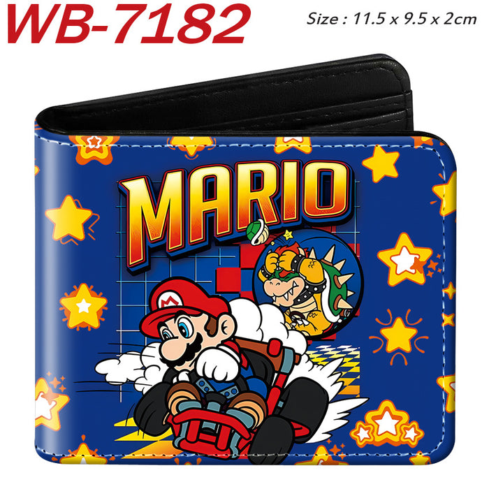 Wholesale Anime Cartoon Print PU Leather Bi Fold Wallet Street Fashion Unisex Student Wallets Waterproof Full Color Design Fashion Accessory Resale