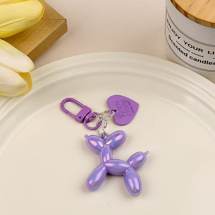 Wholesale Heart Balloon Dog Keychain Dark Cool Bag Pendant