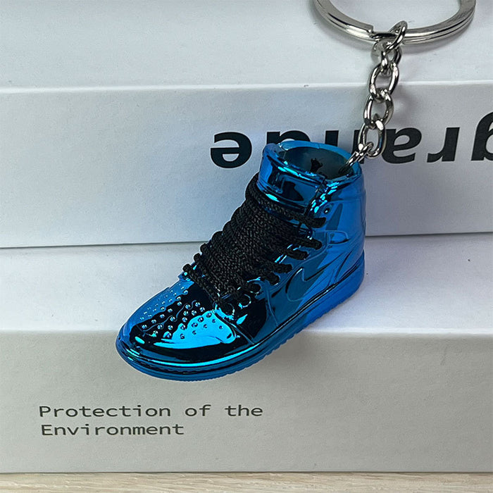 Wholesale Electroplated Mini Shoe PVC Keychain (F) JDC-KC-XingS004