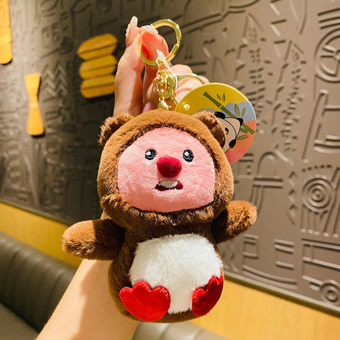 Wholesale Plush Cartoon Doll Keychain JDC-KC-HongL001