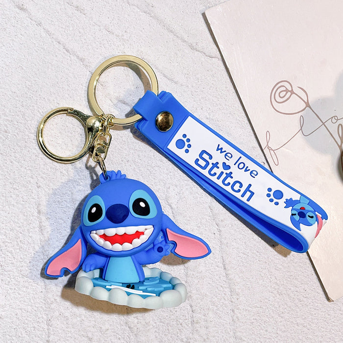Wholesale cute doll  soft rubber pvc car key chain