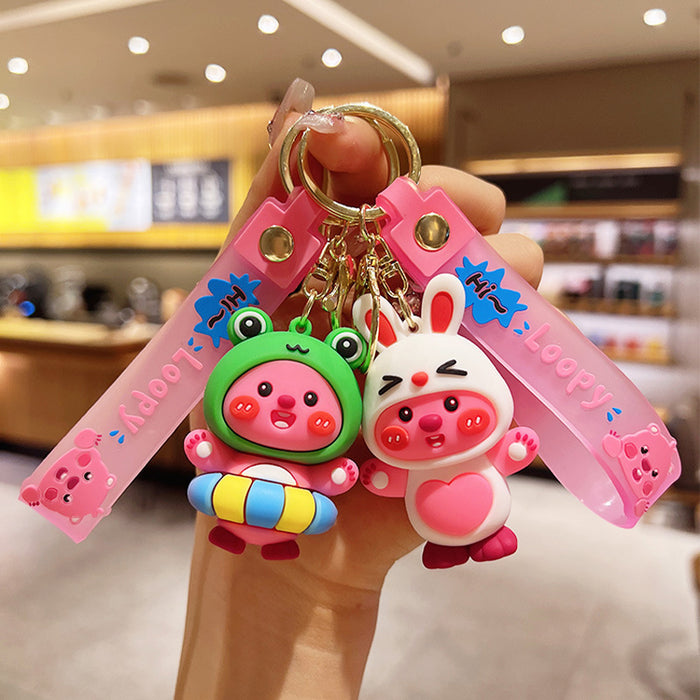 Wholesale Cartoon Doll Silicone Keychain JDC-KC-JuJi007