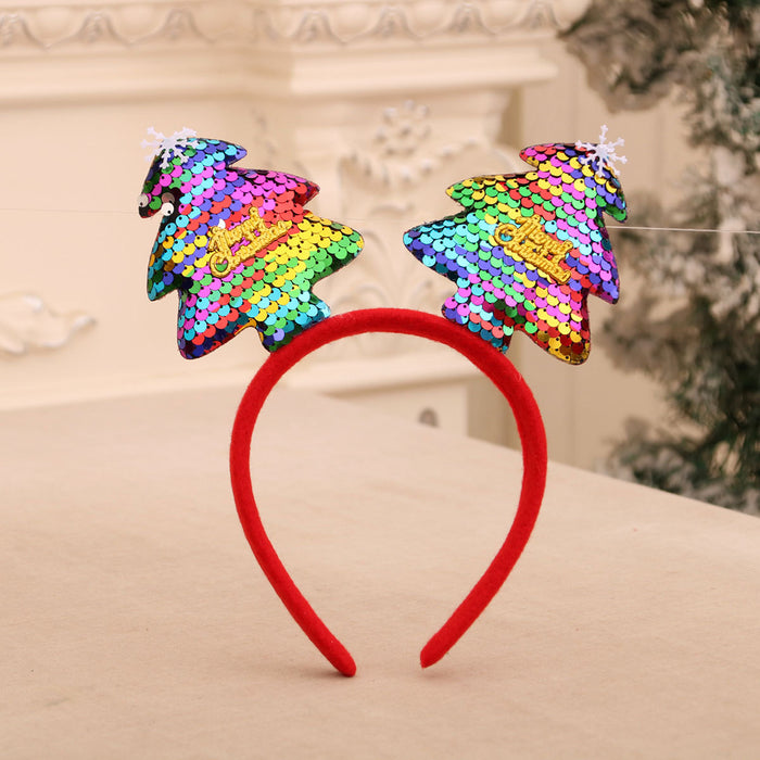 Wholesale Cartoon Christmas head buckle head hoop Christmas decorations party gifts Christmas antlers