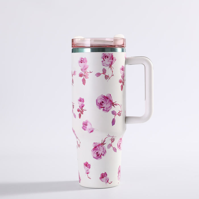 Wholesale Prosperity Series  40oz Car Cup Stainless Steel Insulated Cup Large Capacity Car Ice Cup with Handle