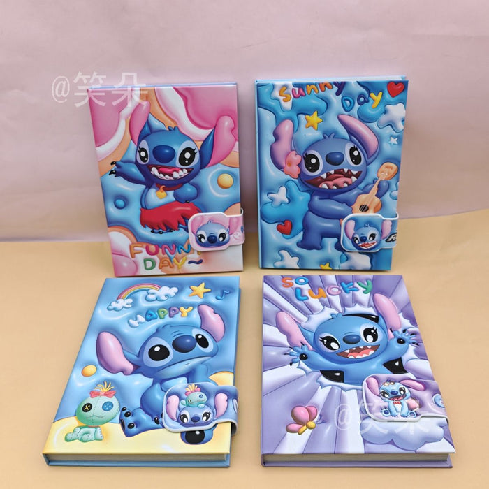 Wholesale KPOP themed cute cartoon notebook with magnetic closure and colorful pages