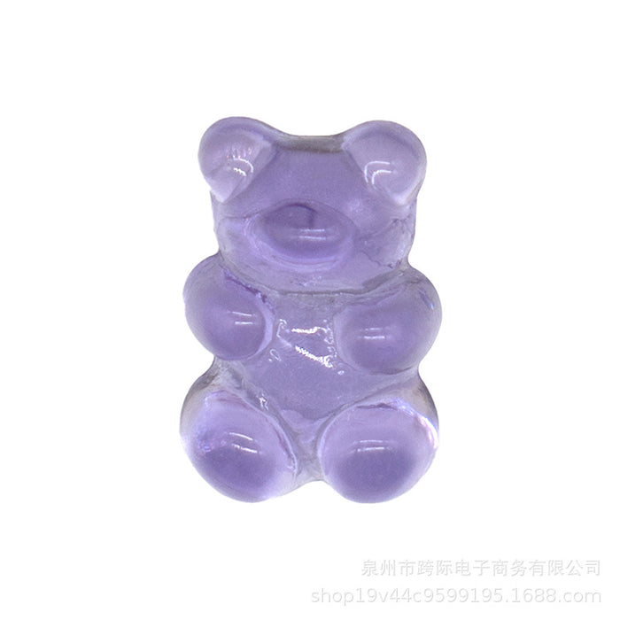 Wholesale Creative Transparent Acrylic Light Color Transparent Bear DIY Shoes Flower Shoes Buckle Accessories Accessories
