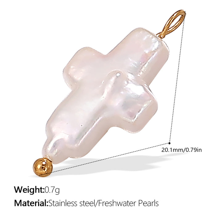 Wholesale Pendant Marine Series Small Fish Starfish Pearl Stainless Steel