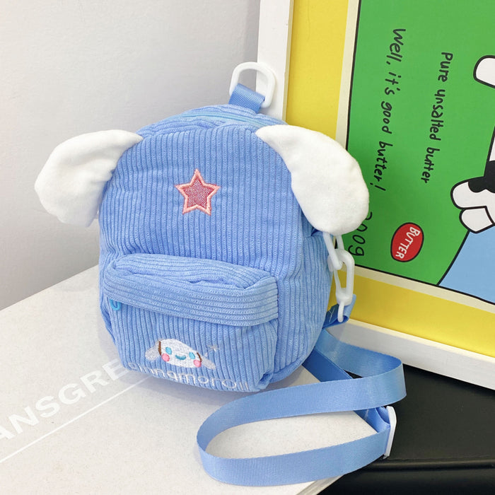 Wholesale Cartoon personality velvet mobile phone bag girls diagonal cosmetic bag grab doll coin purse