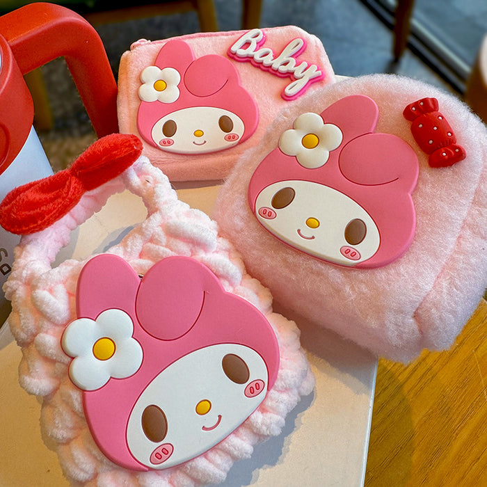 Wholesale Cartoon Plush Cartoon Animated Character  Handbag Hanging Bag Birthday Gift Storage Bag Handbag