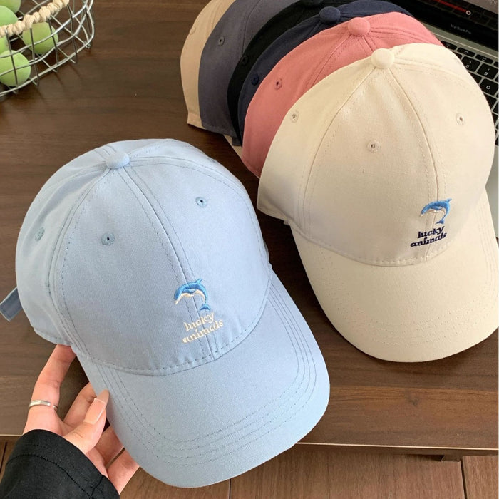 Wholesale New Cute Embroidered Baseball Hat Versatile Sunshade and Sunscreen Duck Tongue Hat