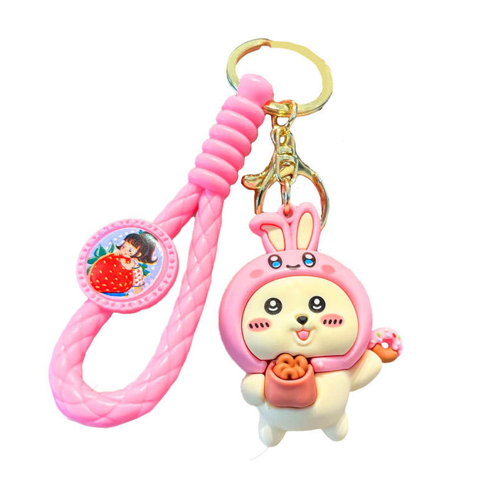 Wholesale Cartoon Silicone Doll Keychain JDC-KC-JuJi028