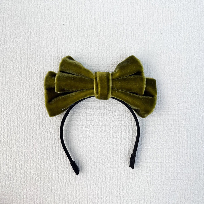 Wholesale Doll clothes sit party cloth cloth clothes accessories velvet bow hairband