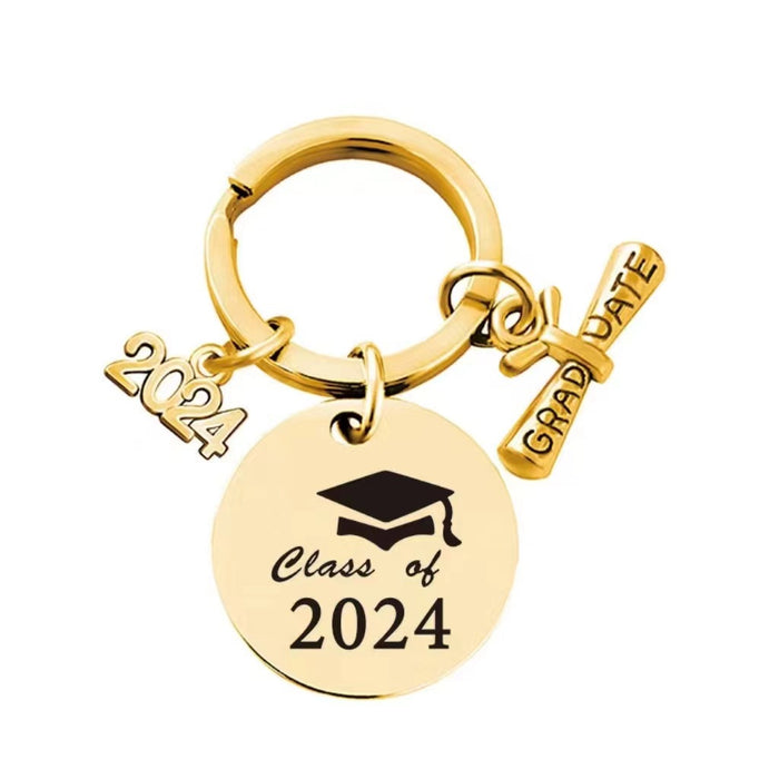 Wholesale Engraved Graduation Season Stainless Steel Keychain JDC-KC-Mingl004